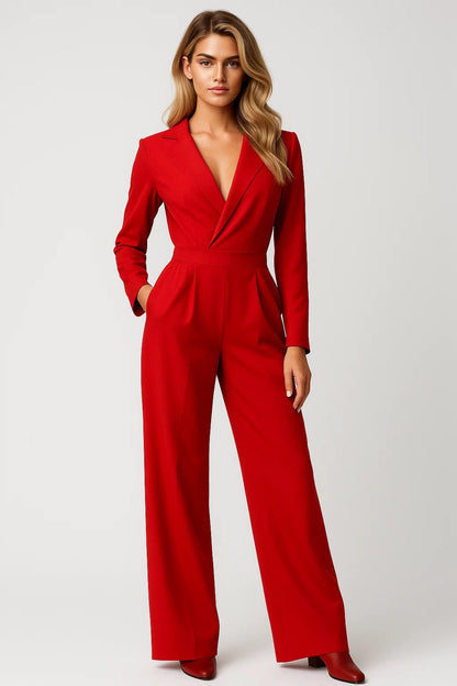 Long Sleeve Wide Leg Jumpsuit for Women - Image 1