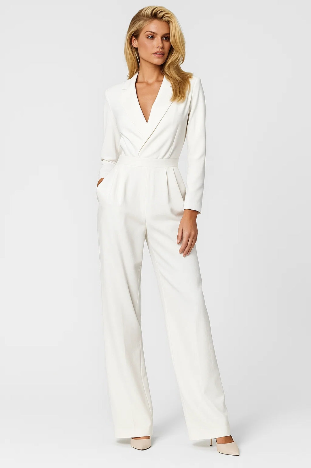 Long Sleeve Wide Leg Jumpsuit for Women - Image 2
