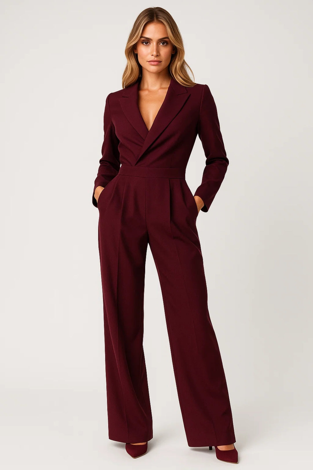 Long Sleeve Wide Leg Jumpsuit for Women - Image 4