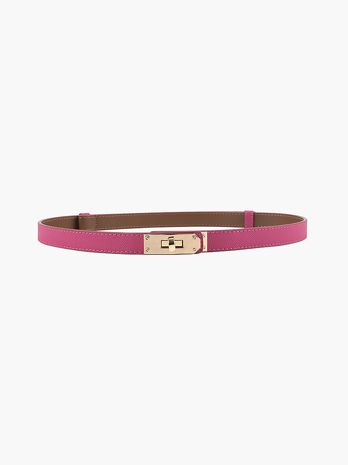 Scarlet – Slim Womens Belt With Gold Buckle Adjustable