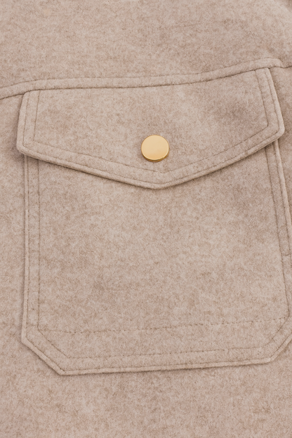 Women's Soft Zip Jacket - Beige