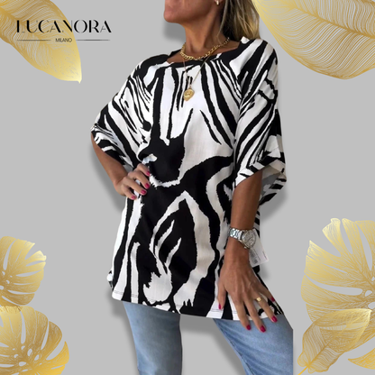 Danica Woodward™ Summer T-shirt with short sleeves and print