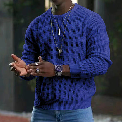 Corven | Luxe herentrui met ronde hals – zachte en stijlvolle pullover