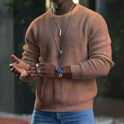 Corven | Luxe herentrui met ronde hals – zachte en stijlvolle pullover