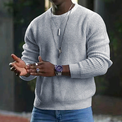 Corven | Luxe herentrui met ronde hals – zachte en stijlvolle pullover