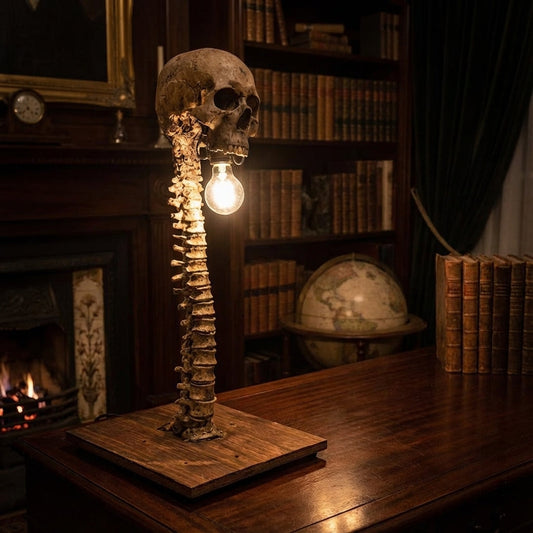 Decorative Skull Table Lamp -  Nightspine