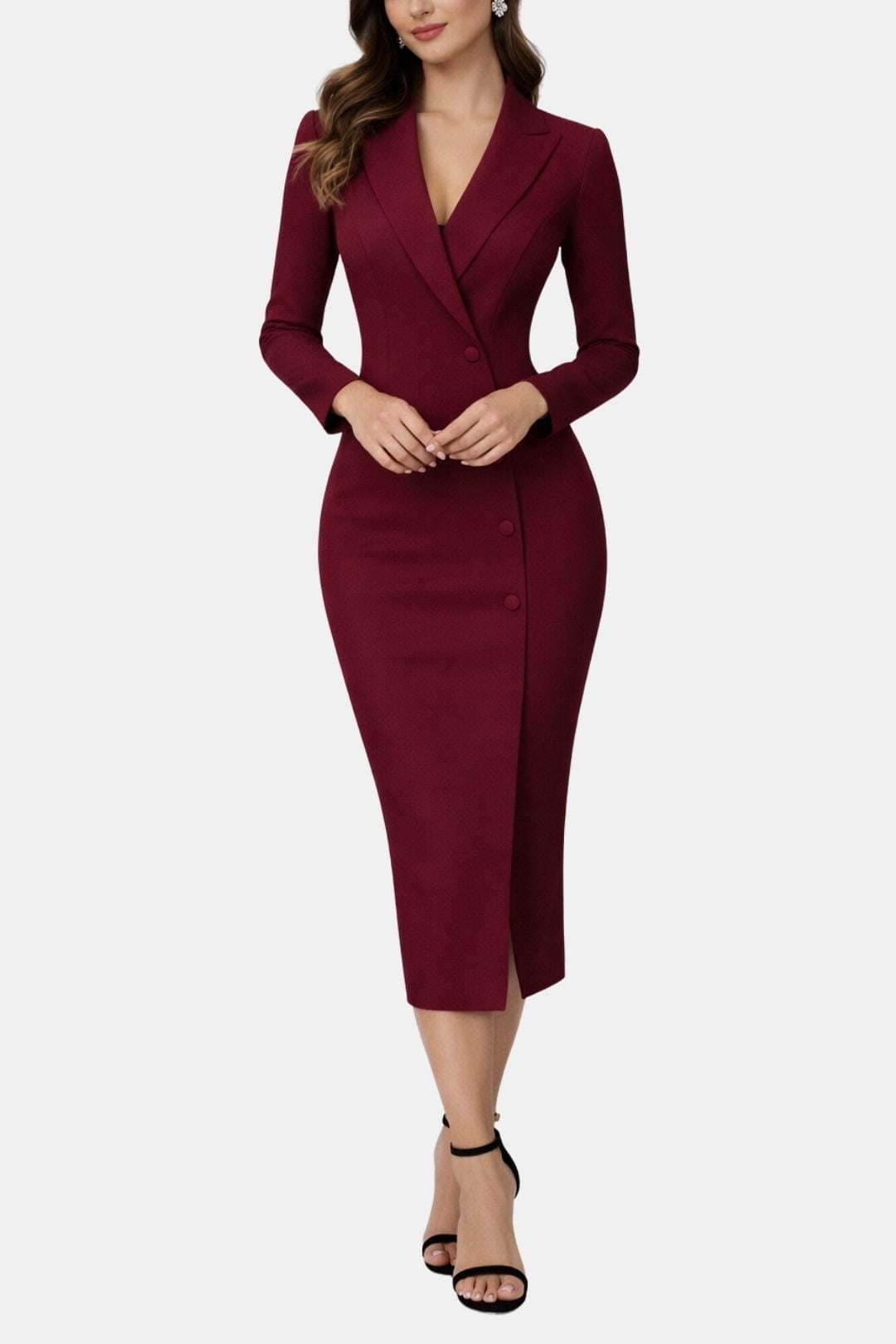 Delia – Tailored Long Sleeve Blazer Dress