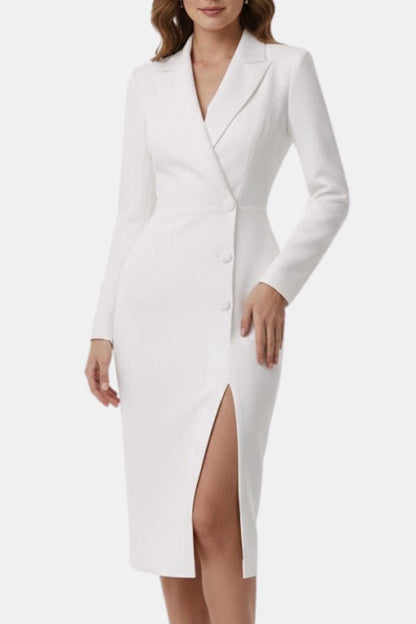 Delia – Tailored Long Sleeve Blazer Dress