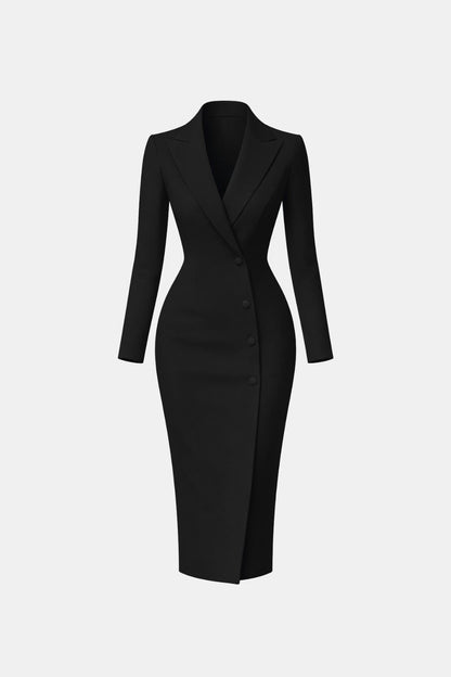 Delia – Tailored Long Sleeve Blazer Dress