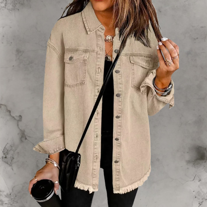 Denim jas Dames | Knopen & Relaxte Fit