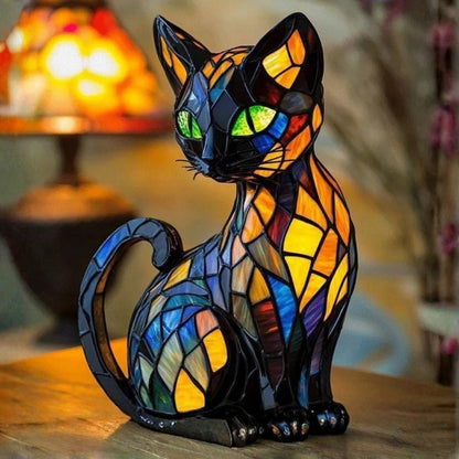 Müstiline kass - Vitraažlamp