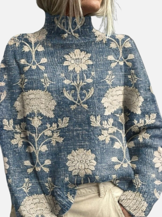 Laura – Jersey de Cuello Alto Artístico