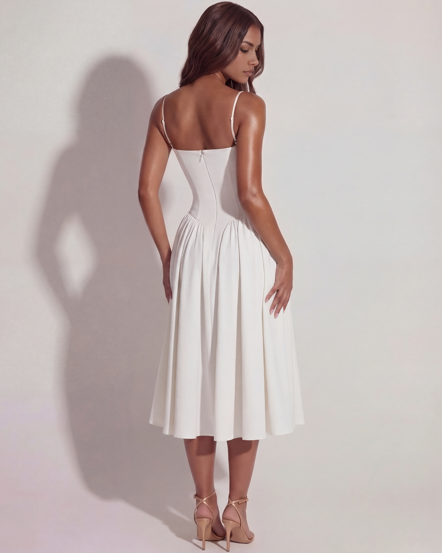 Francesca™ – Romantisk Midi Sommerkjole