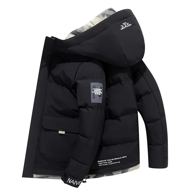 Herren Winter Daunenjacke | Mit Kapuze