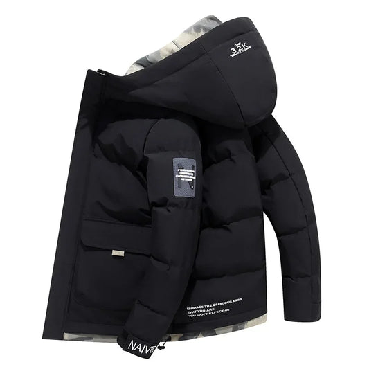 Herren Winter Daunenjacke | Mit Kapuze