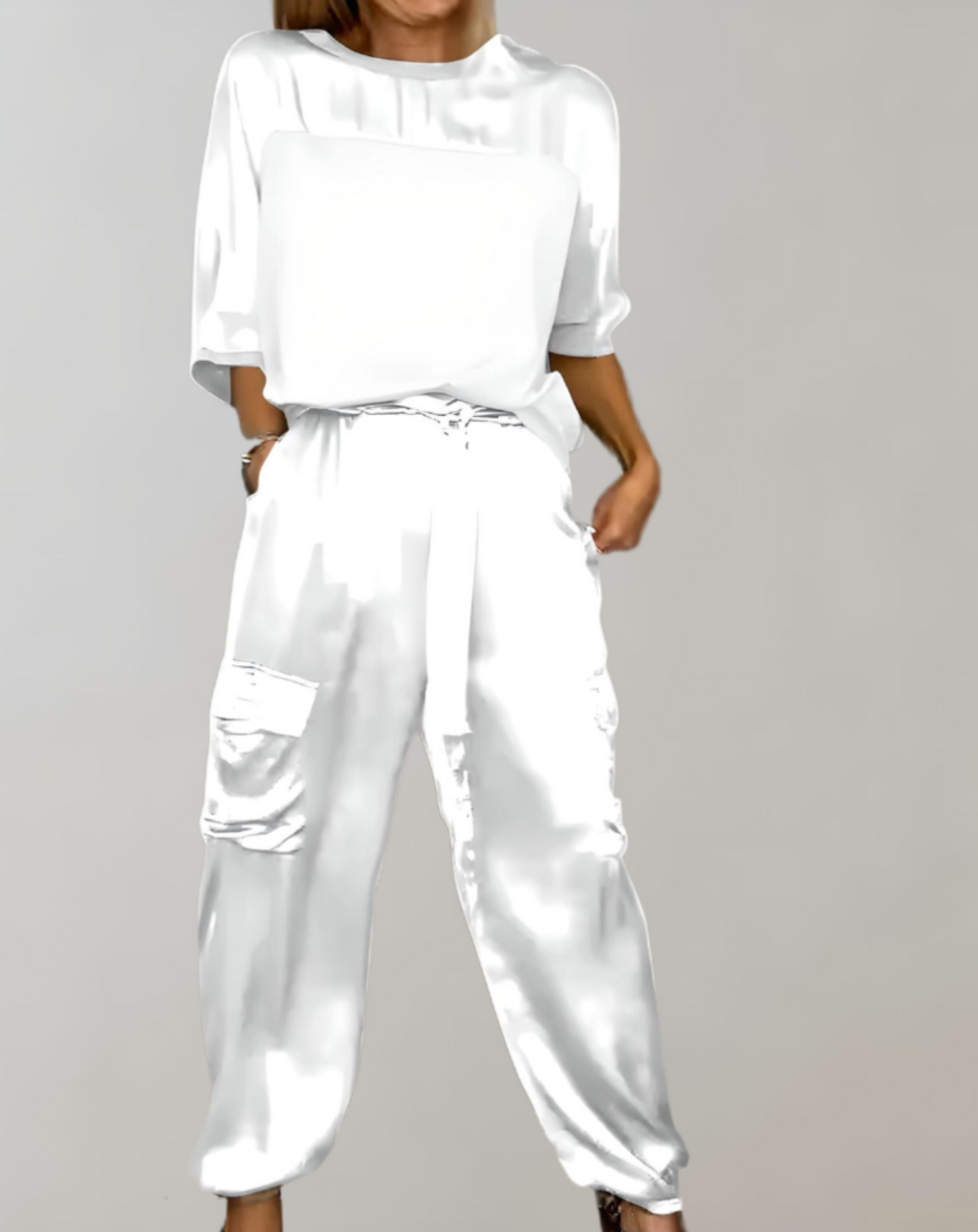 Alicia |  Conjunto de Lounge Cargo Suave como la Seda
