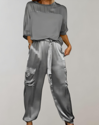 Alicia |  Conjunto de Lounge Cargo Suave como la Seda