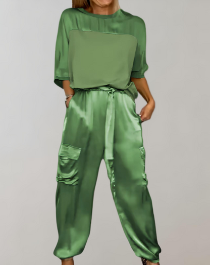 Alicia |  Conjunto de Lounge Cargo Suave como la Seda