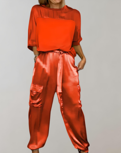 Alicia |  Conjunto de Lounge Cargo Suave como la Seda