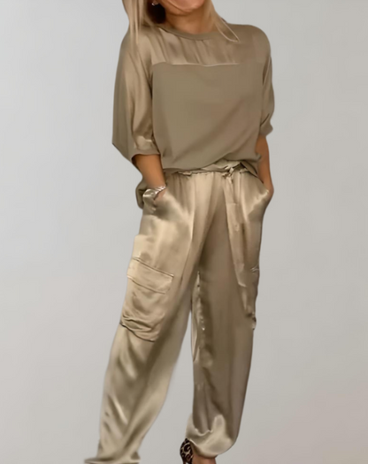 Alicia |  Conjunto de Lounge Cargo Suave como la Seda