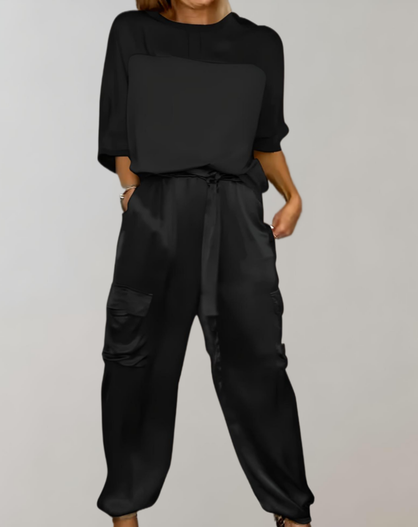 Alicia |  Conjunto de Lounge Cargo Suave como la Seda