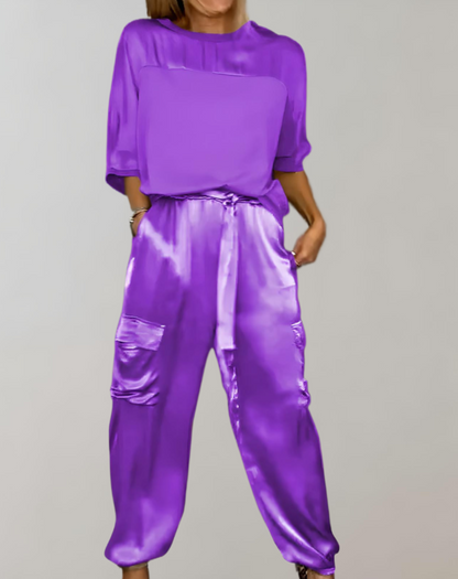 Alicia |  Conjunto de Lounge Cargo Suave como la Seda