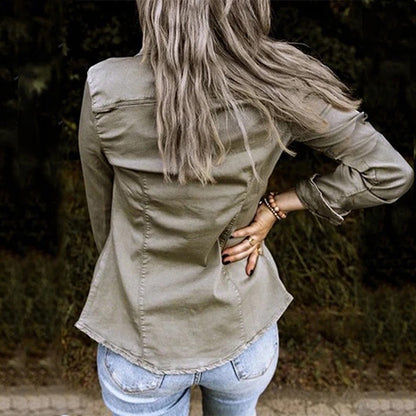 Stylish ladies' denim jacket - Elisa