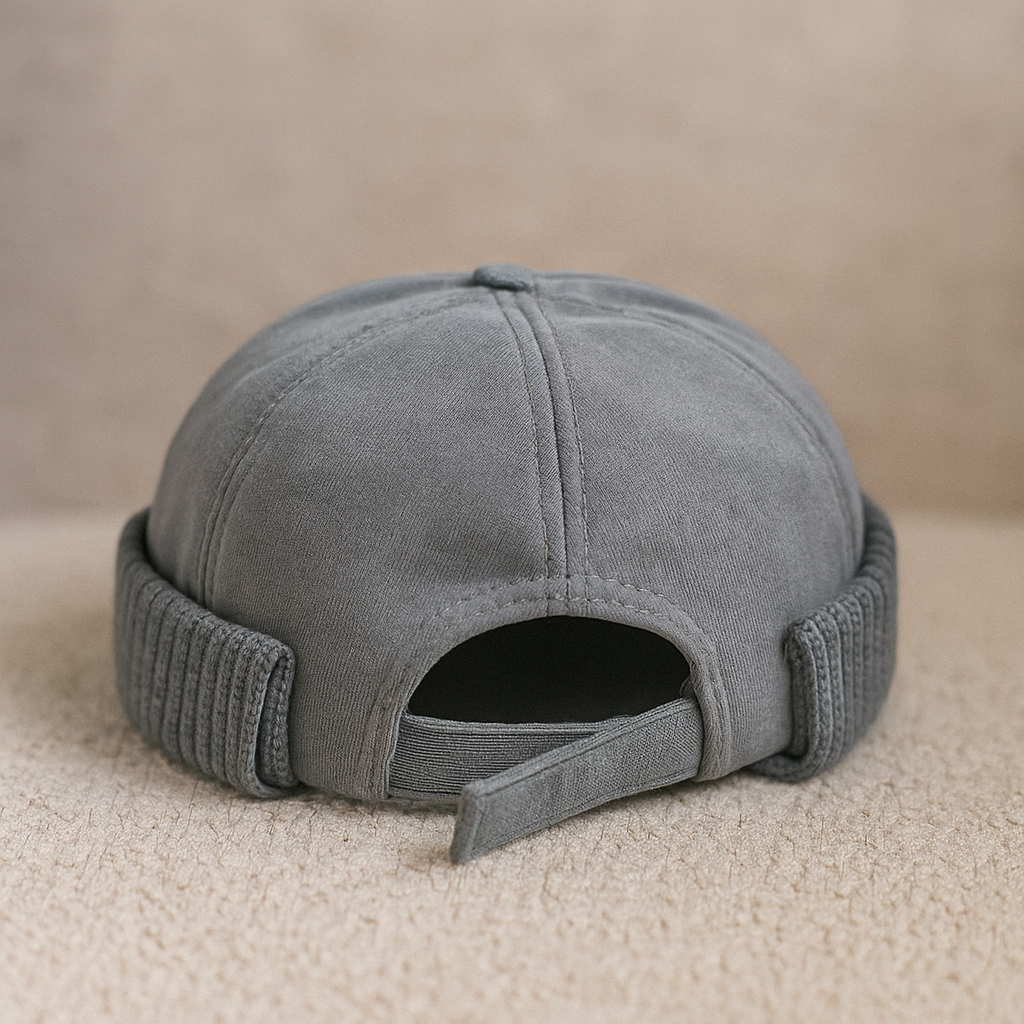 Docker cap | Vintage strikket docker cap med kort pasform