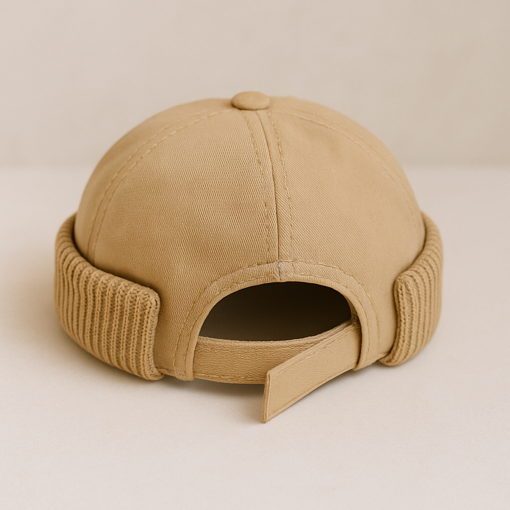 Docker cap | Vintage strikket docker cap med kort pasform