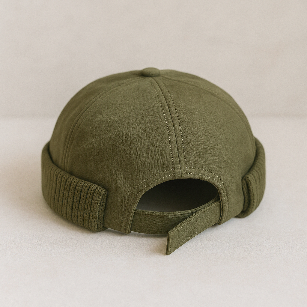 Docker cap | Vintage strikket docker cap med kort pasform