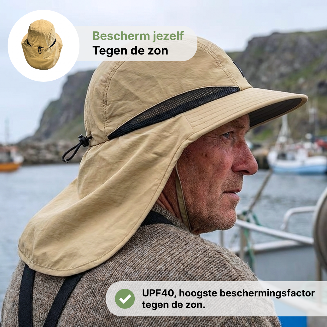 Unisex Zonnehoed – Brede Rand – Met Nekbescherming
