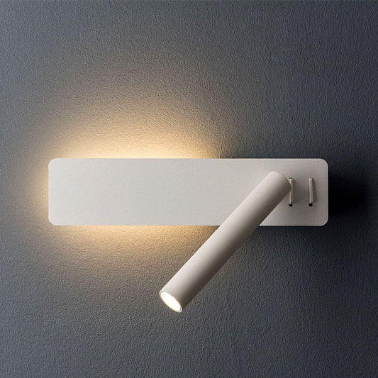 Drehbare LED-Lesewandleuchte | Schwenkbarer Spot | 2 Schalter Metall | Bedspark