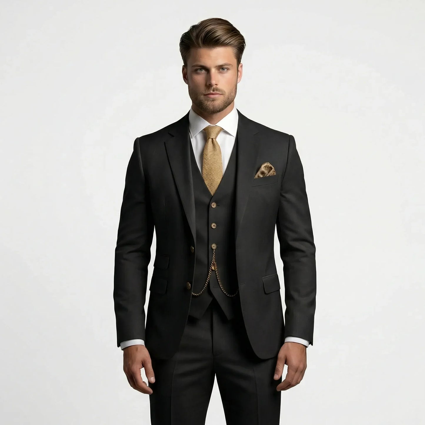 Dreiteiliger Slim Fit Anzug - Yannick