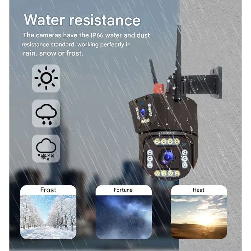DualGuard Solar 4K – Draadloze bewakingscamera met zonnepaneel & 360° app-bediening