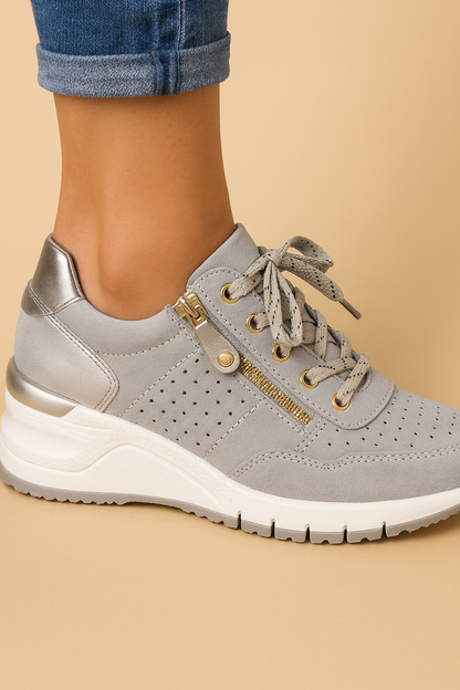 Damen bequeme Wanderschuhe mit Stütze und Dämpfung