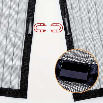 BREEZELIA – Elegant magnetic door curtain made of soft gauze with embroidery Vestragear