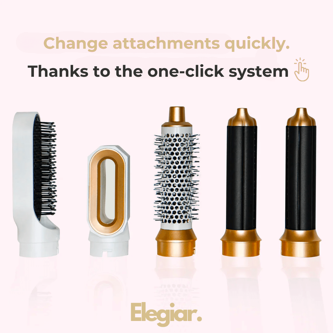Elegiar™ 5-in-1 air-styler brush