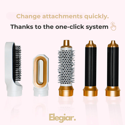 Elegiar™ 5-in-1 air-styler brush