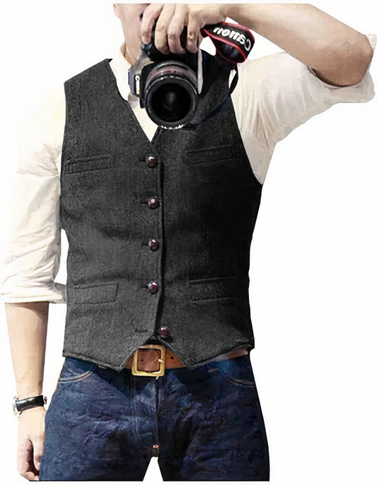 Edward | Classic Button Up Dress Vest