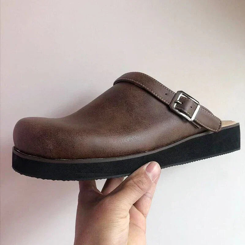 Iker | stylish Men Leather Slipper Clogs