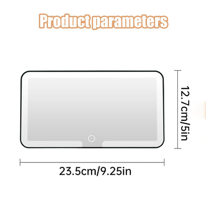 Luxora Sun Visor Vanity Mirror with Lights - Rechargeable Makeup Mirror for Flawless Application