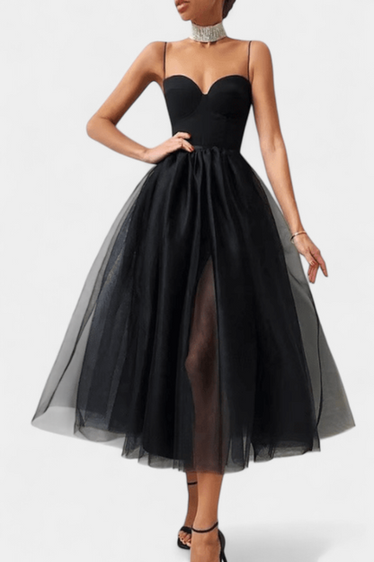Widya Vestido Maxi de Tul Elegante