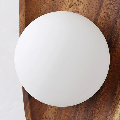 Natural Wooden Wall Lamp Modern Minimalist Wall Light | LED Indoor Lighting | Rustic Scandinavian Design | On/Off Switch