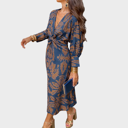 Valeria - Vestido Midi Con Escote en V