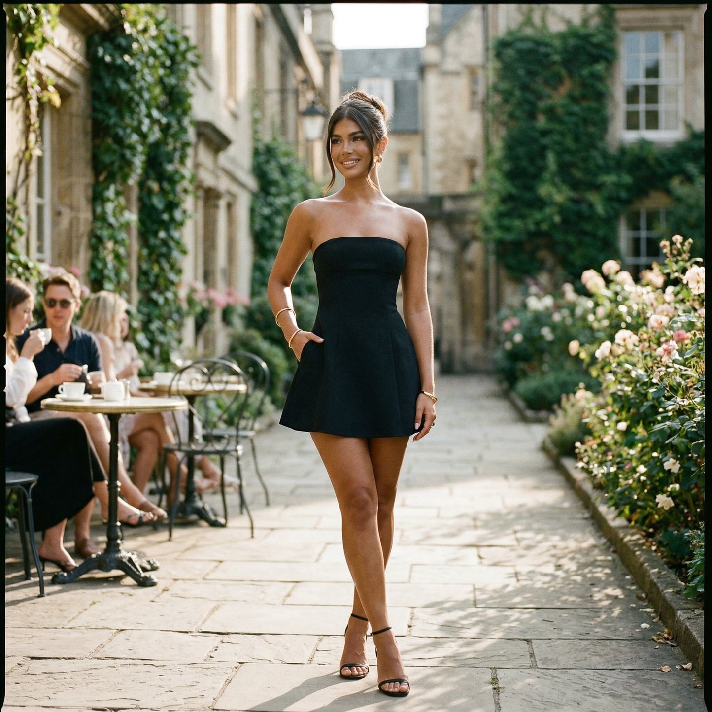 Elegant Black Cocktail Dress for Women