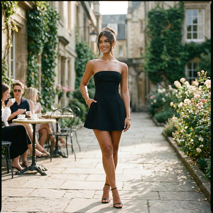 Elegant Black Cocktail Dress for Women
