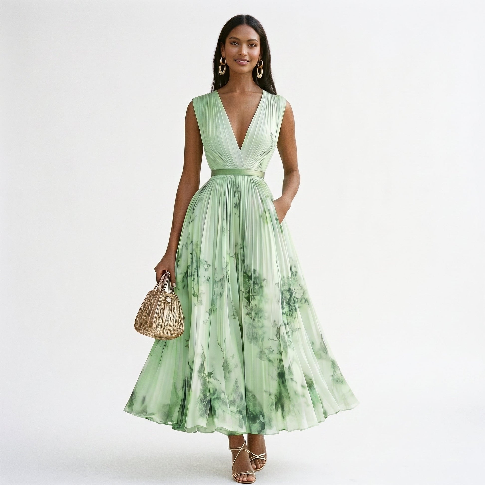 Elegant Floral Long Sleeve Maxi Dress for Women DONE