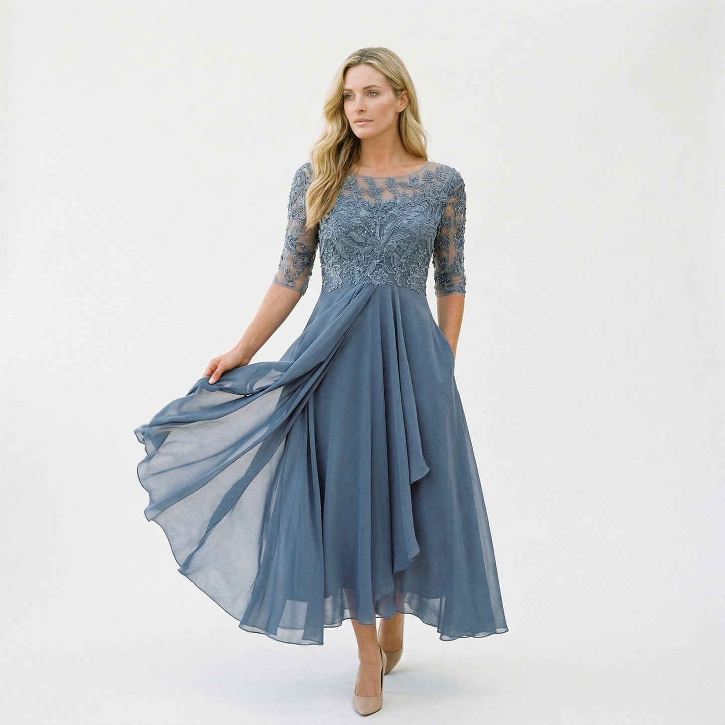 Elegant Lace Wedding Guest Dress for Formal Occasions