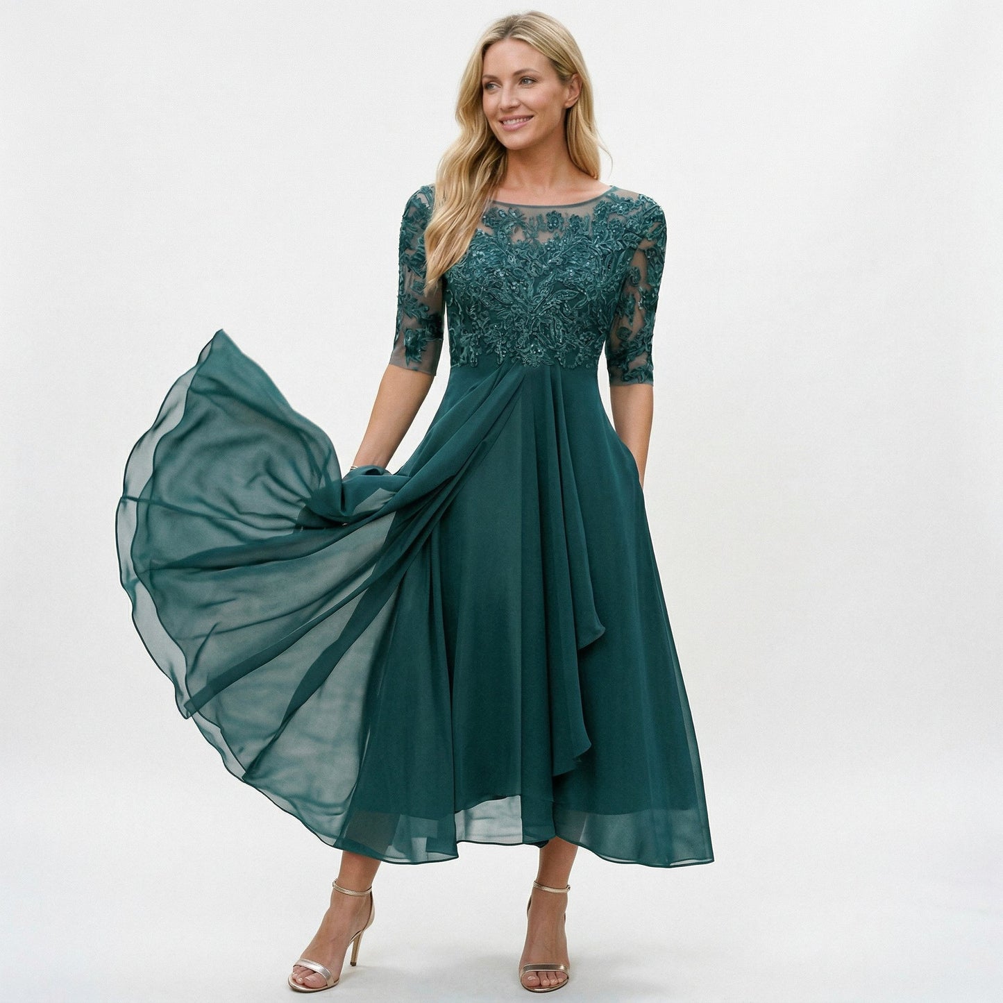 Elegant Lace Wedding Guest Dress for Formal Occasions