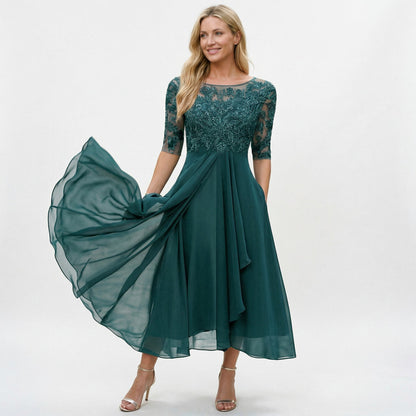 Elegant Lace Wedding Guest Dress for Formal Occasions